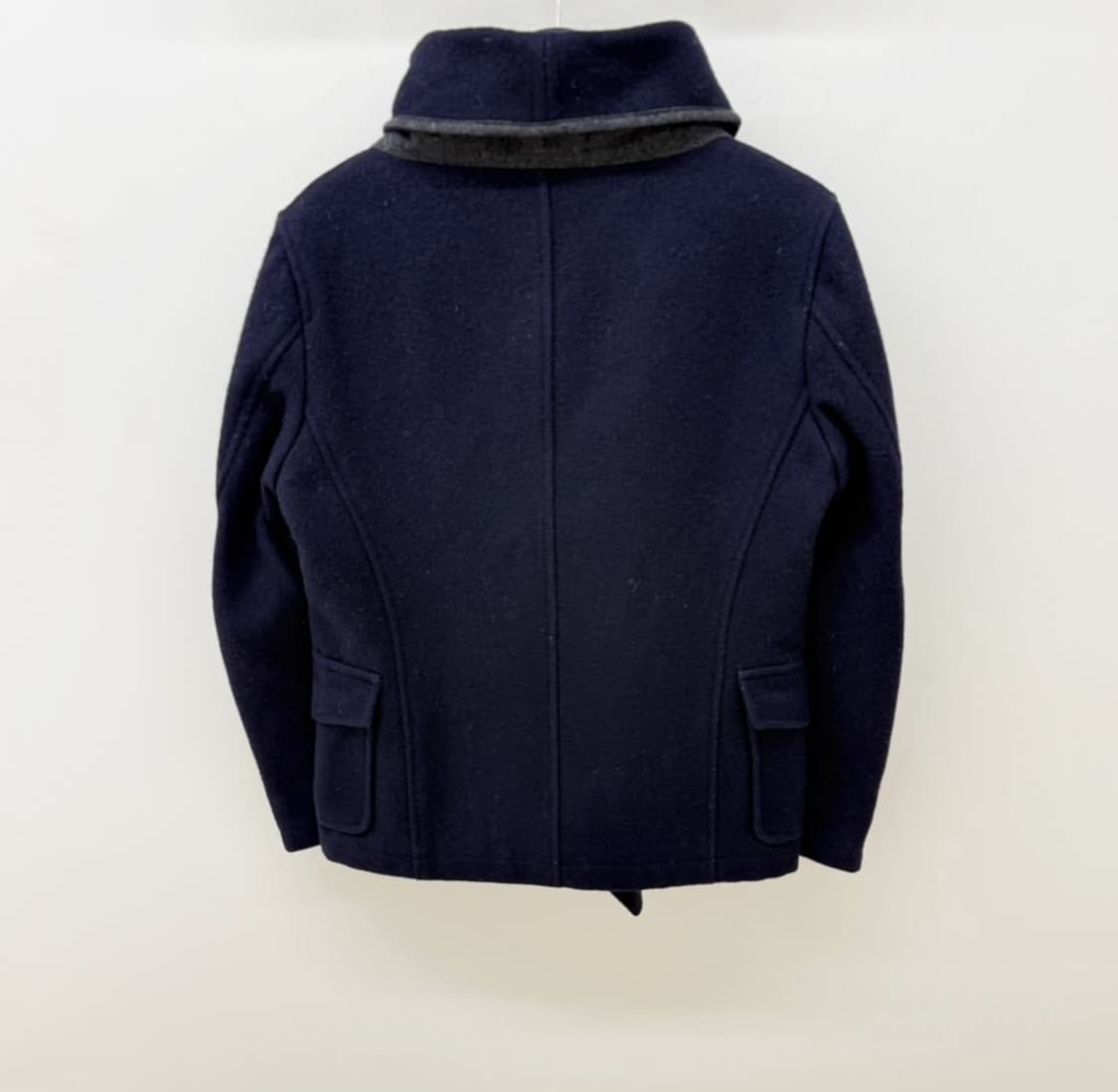 컬러 비콘 버튼 하프 코트 상품이미지5