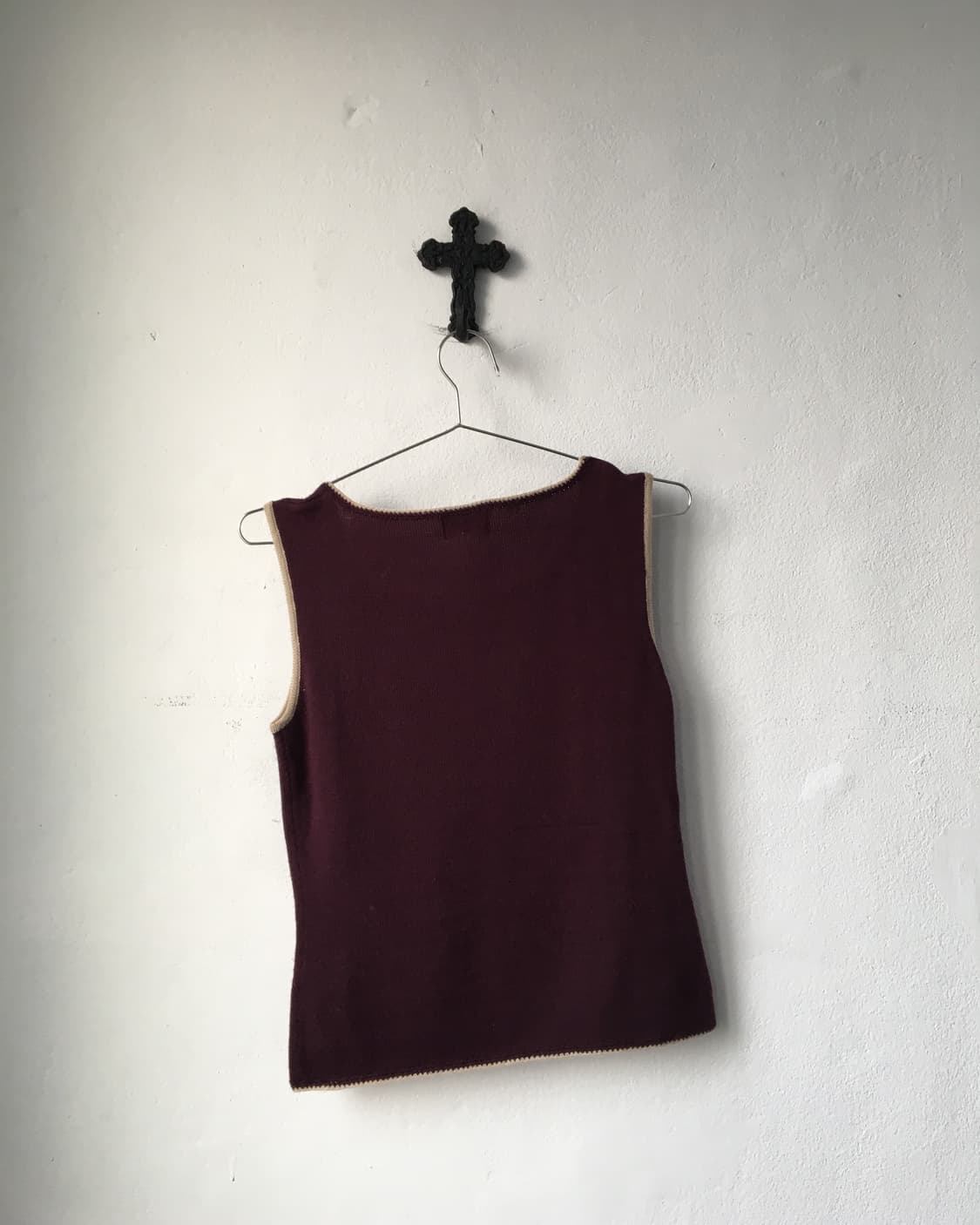 Pattern point knit sleeveless 상품이미지3