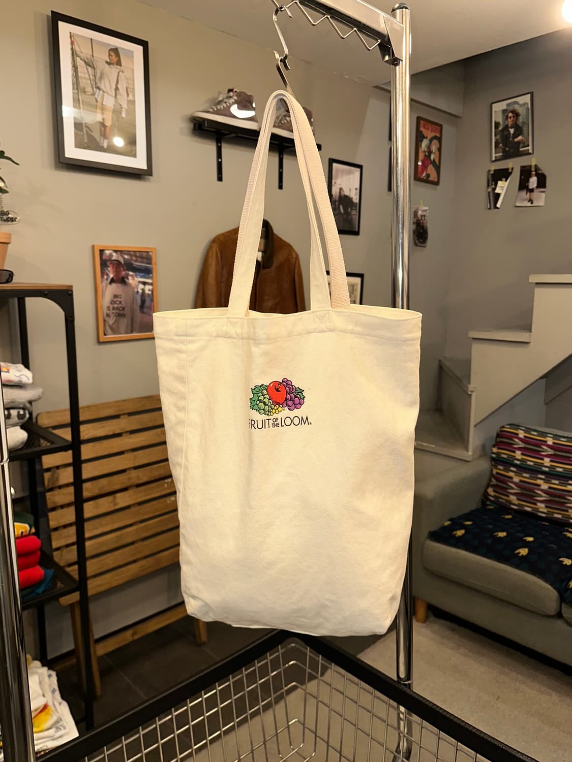 Fruit of the loom logo print eco bag 상품이미지9