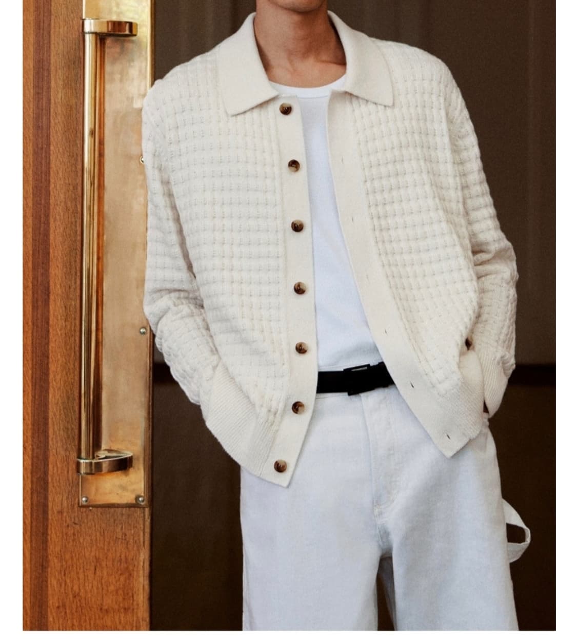 Cos 텍스쳐드 니트 가디건 남자L or m~L 상품이미지3