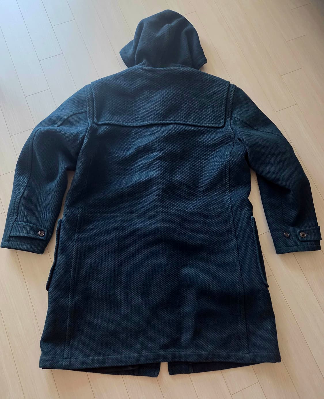 XL) rrl 리미티드에디션 인디고 다잉 켄도 원단 더플코트 팝니다. 상품이미지4