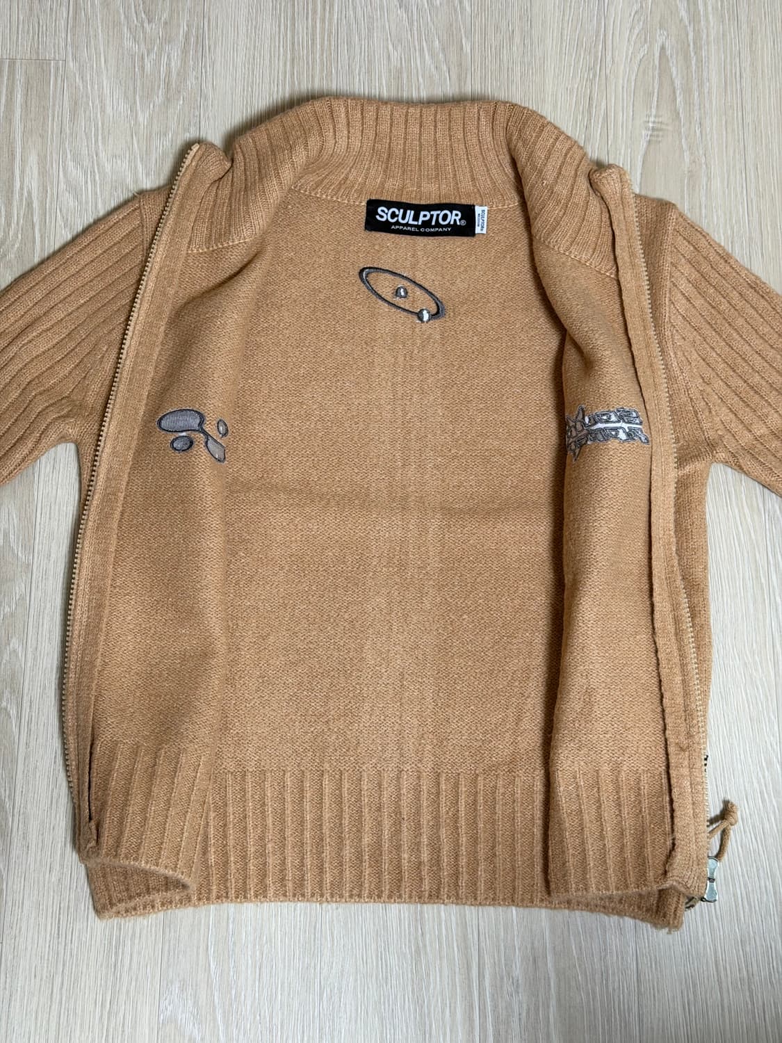 스컬프터 Atom Zip-up Sweater Deep Beige 상품이미지6