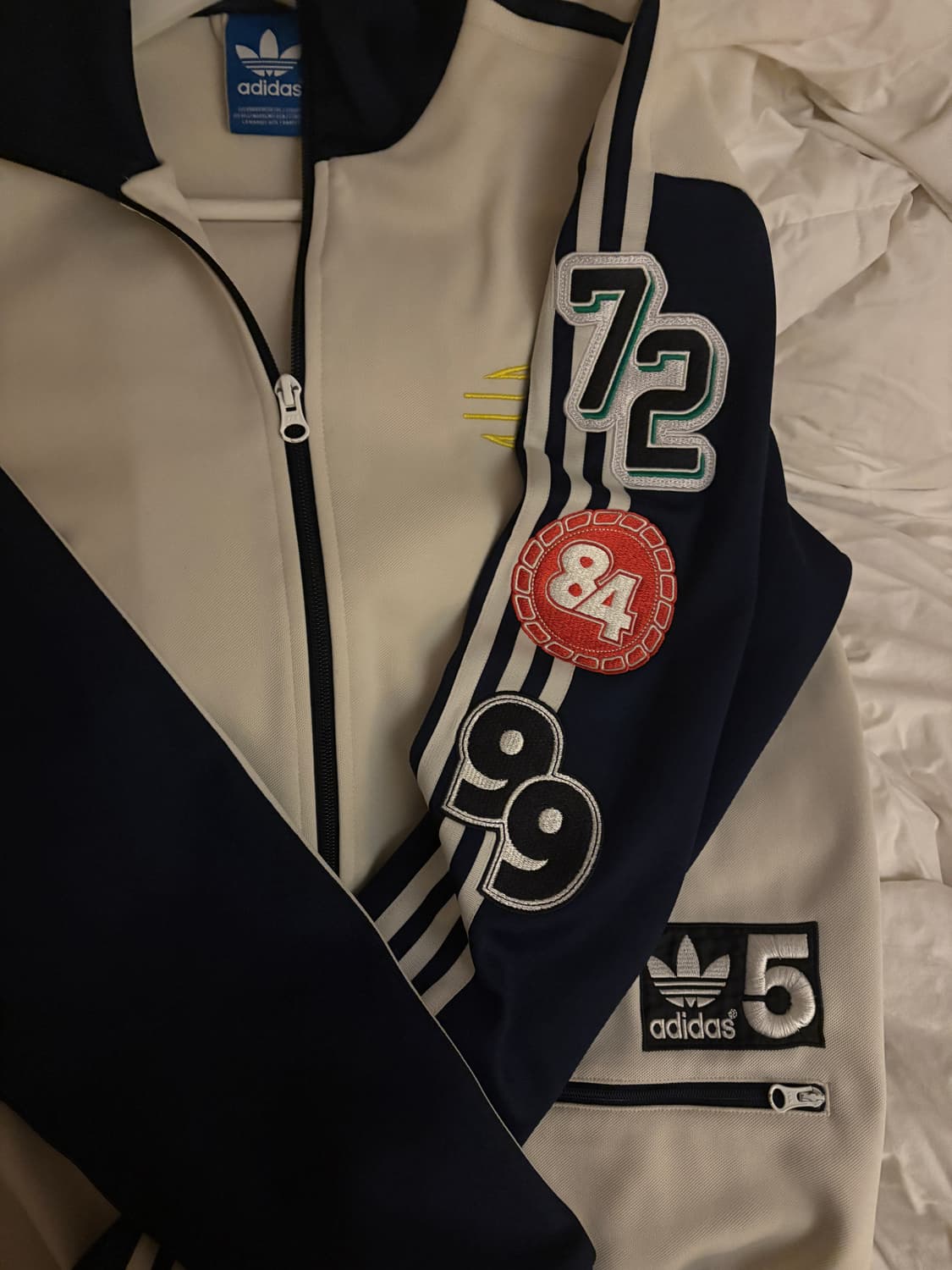 교환가능 아디다스 트랙탑 져지 저지 OG 프렌치 TT집업 베이지 네이비 상품이미지1