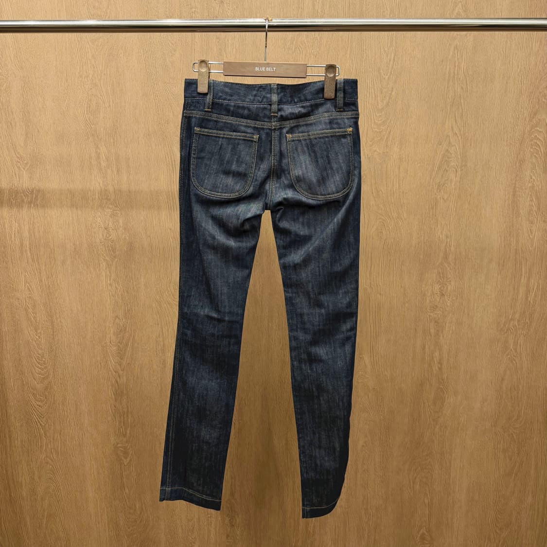 돌체앤가바나 데님 팬츠 라운드 포켓 디테일 슬림 스트레이트핏 인디고 상품이미지3