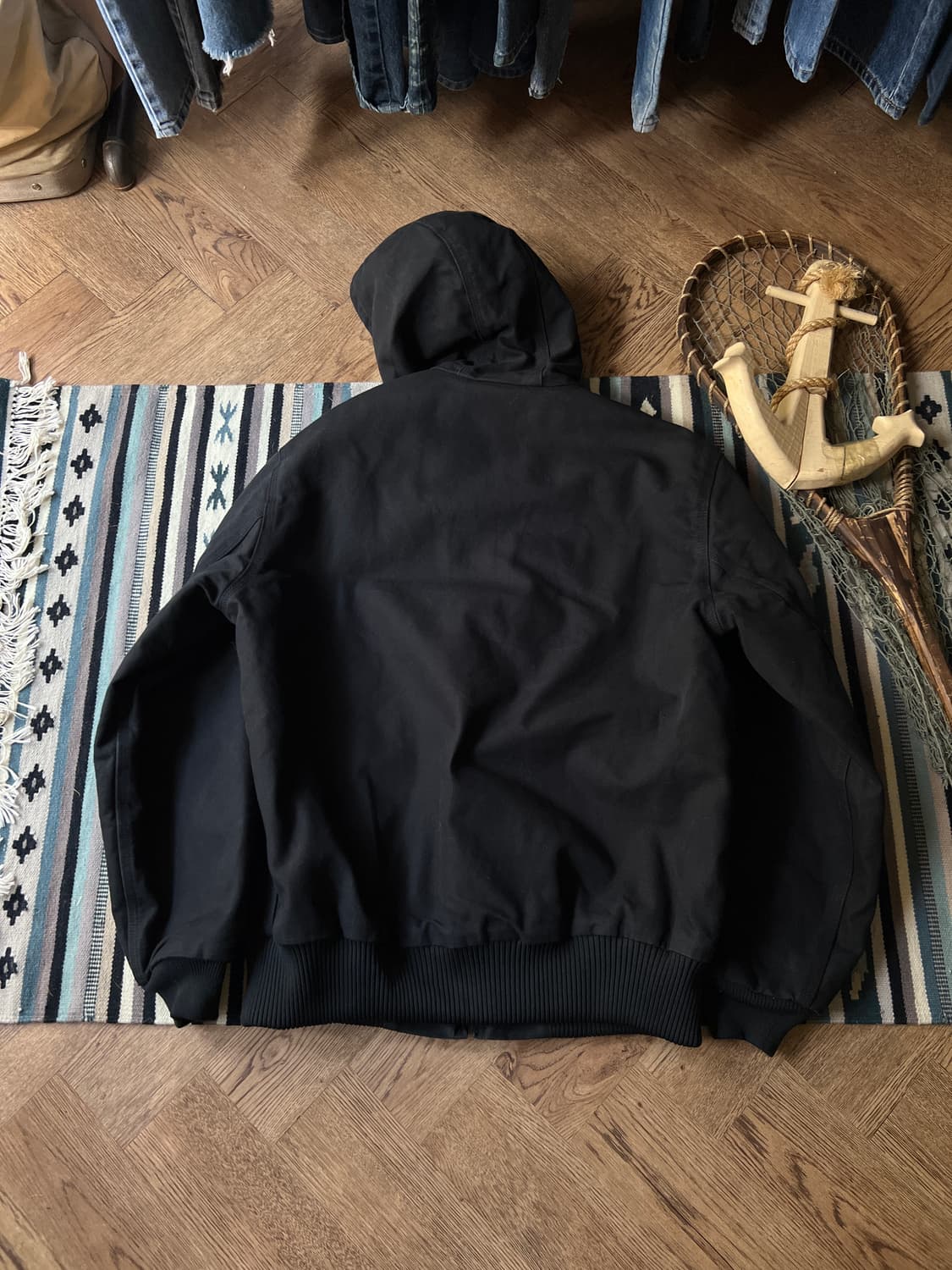 [M]칼하트 Made in USA 블랙 액티브 워크자켓 상품이미지7
