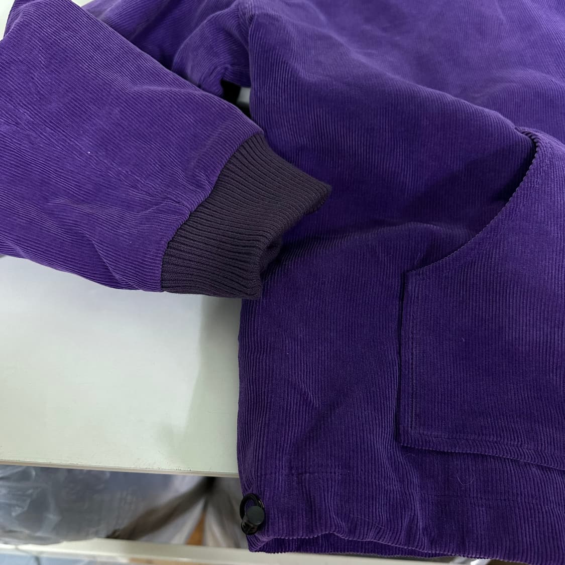 OS 바틀 BOTTLE 오버핏 퍼플 코듈로이 후드점퍼 상품이미지2