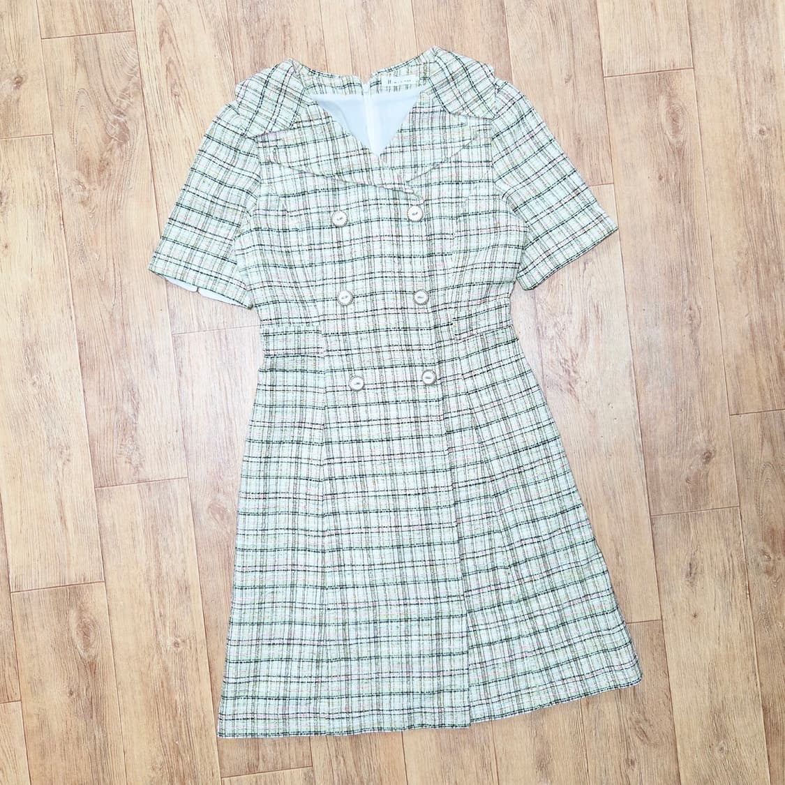 잇미샤(it michaa) 와이드카라 트위드원피스 55-66 상품이미지3