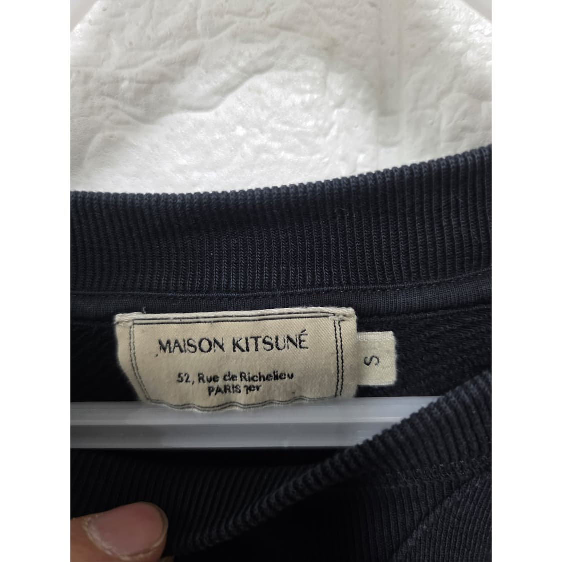 메종키츠네 폭스 맨투맨 블랙 M 상품이미지2