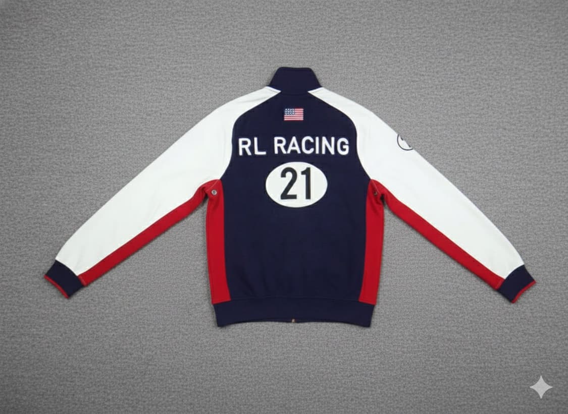 폴로 빅포니 성조기 레이싱 집업져지(M) 상품이미지2