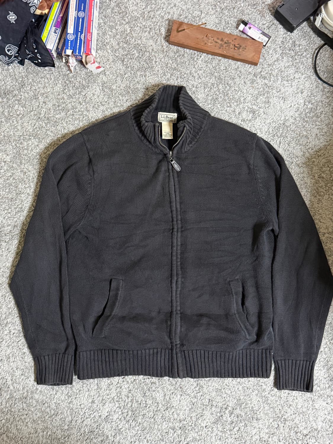 LL bean 엘엘빈 집업니트 상품이미지1