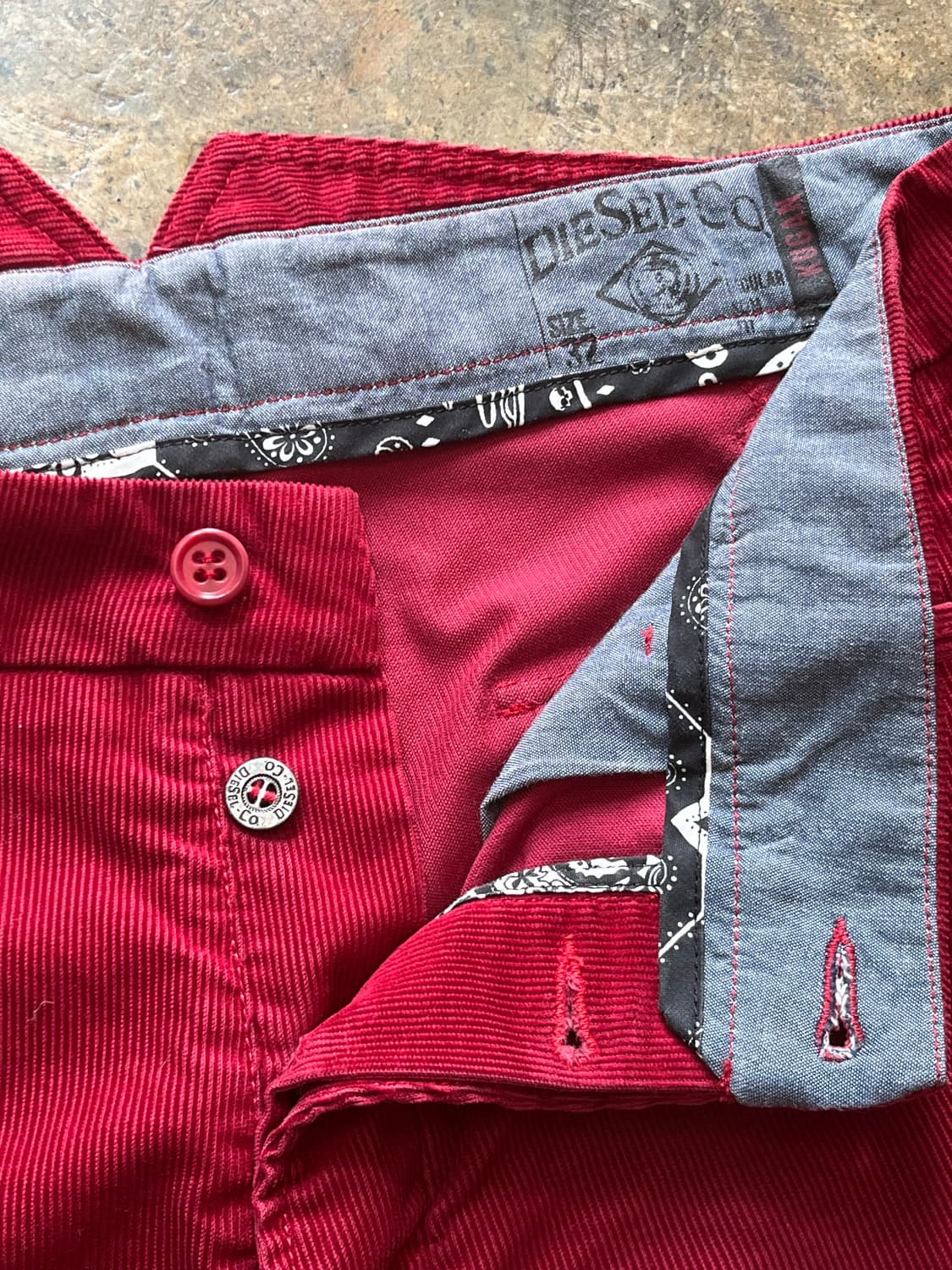 DIESEL Button Fly Corduroy  Pants 상품이미지6