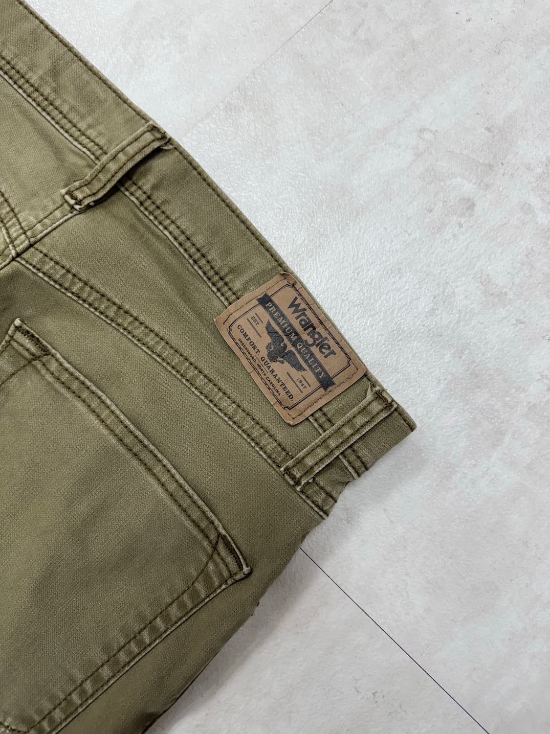 •랭글러 카키 스트레이트핏 팬츠 상품이미지8
