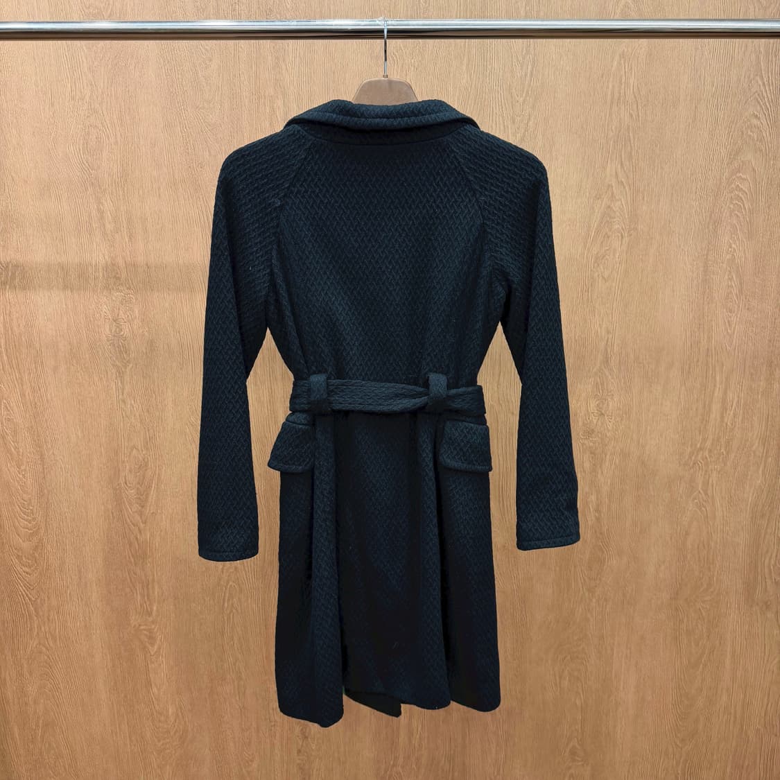 돌체앤가바나 트렌치 코트 플랩 카라 플로럴 프린팅 안감 디테일 블랙 상품이미지3