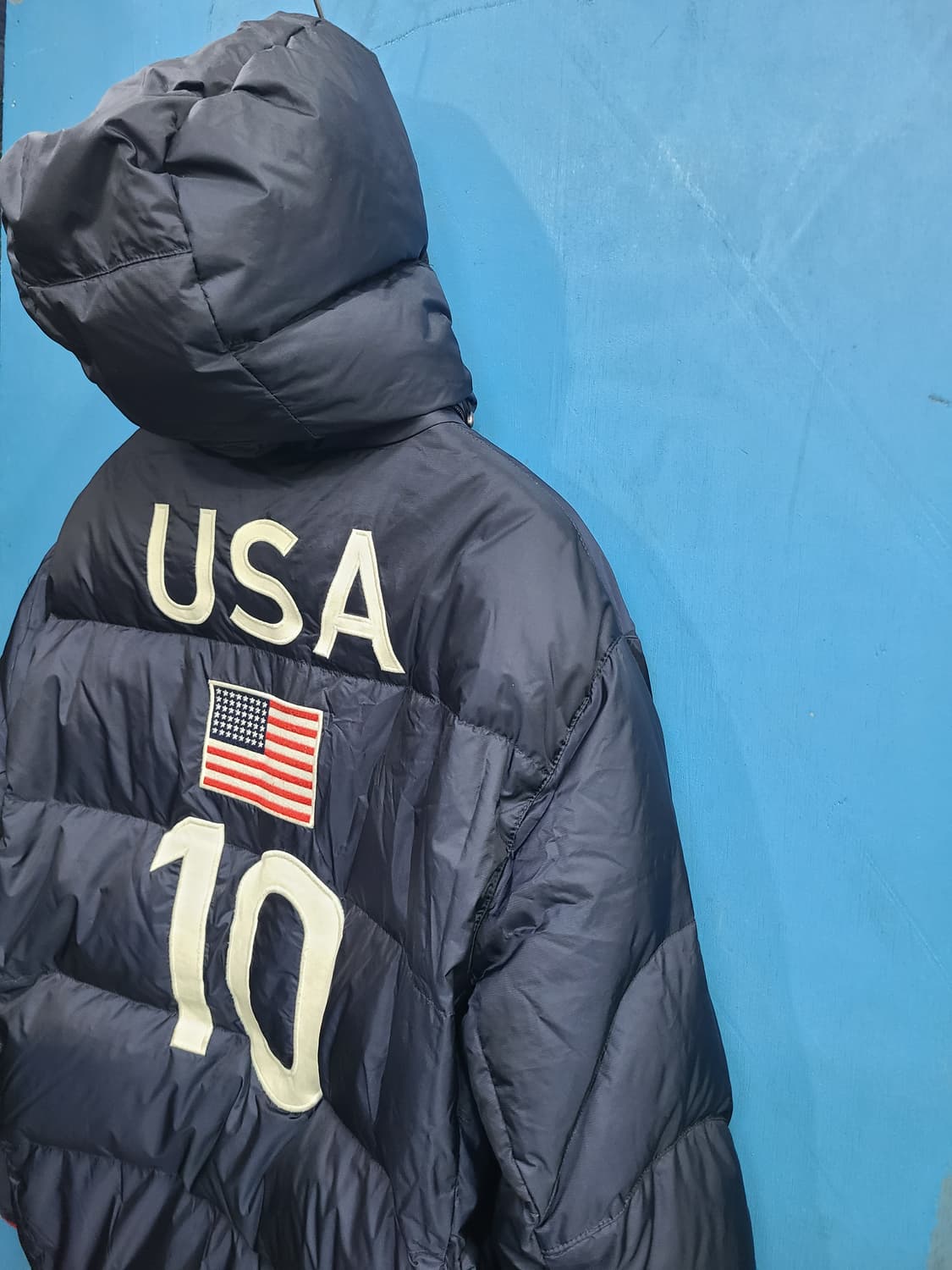 30살쯤 성조기 빅포니 폴로 오리털푸퍼패딩 상품이미지1