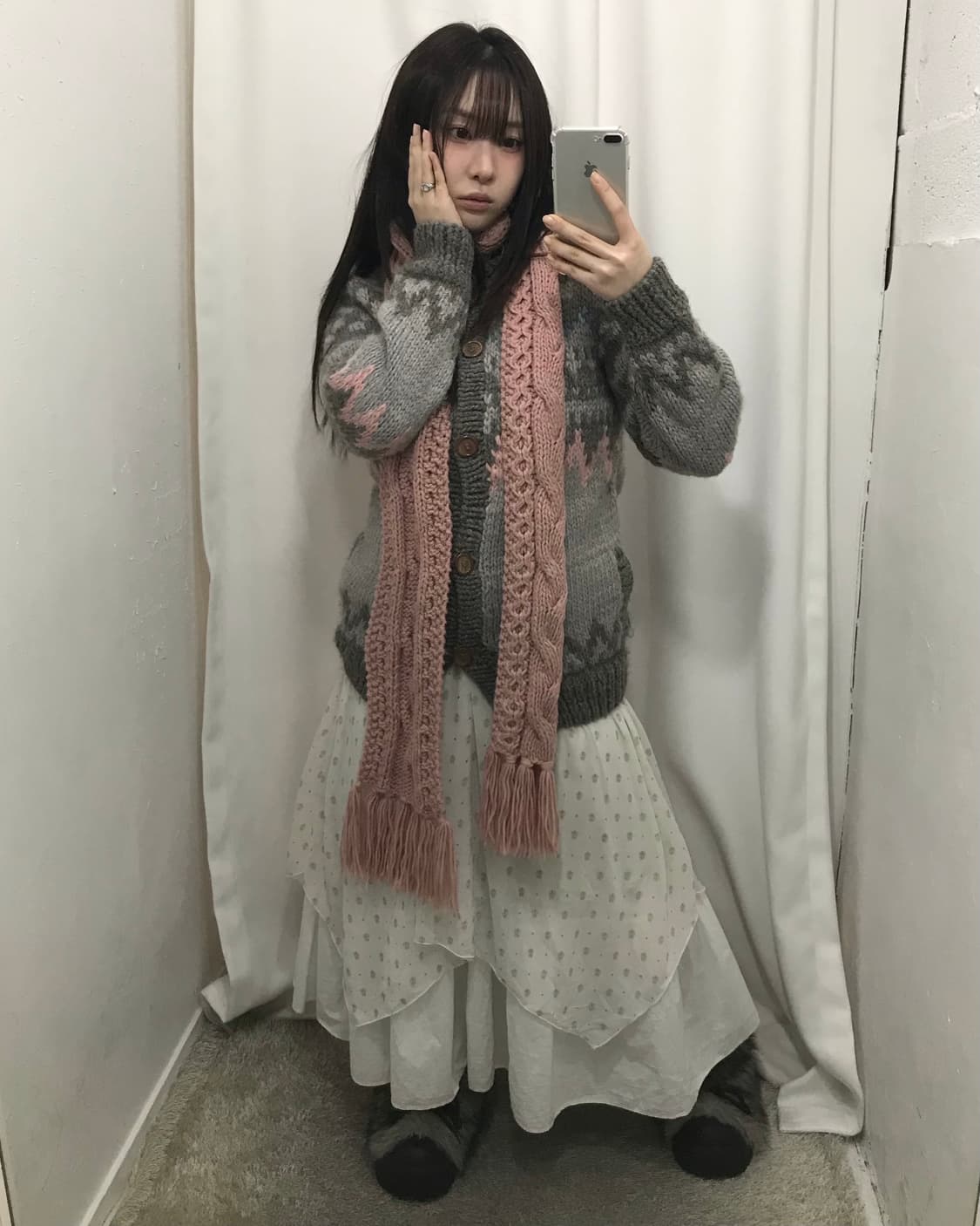 그레이 윈터 소녀 코디 세트 🤍 상품이미지1