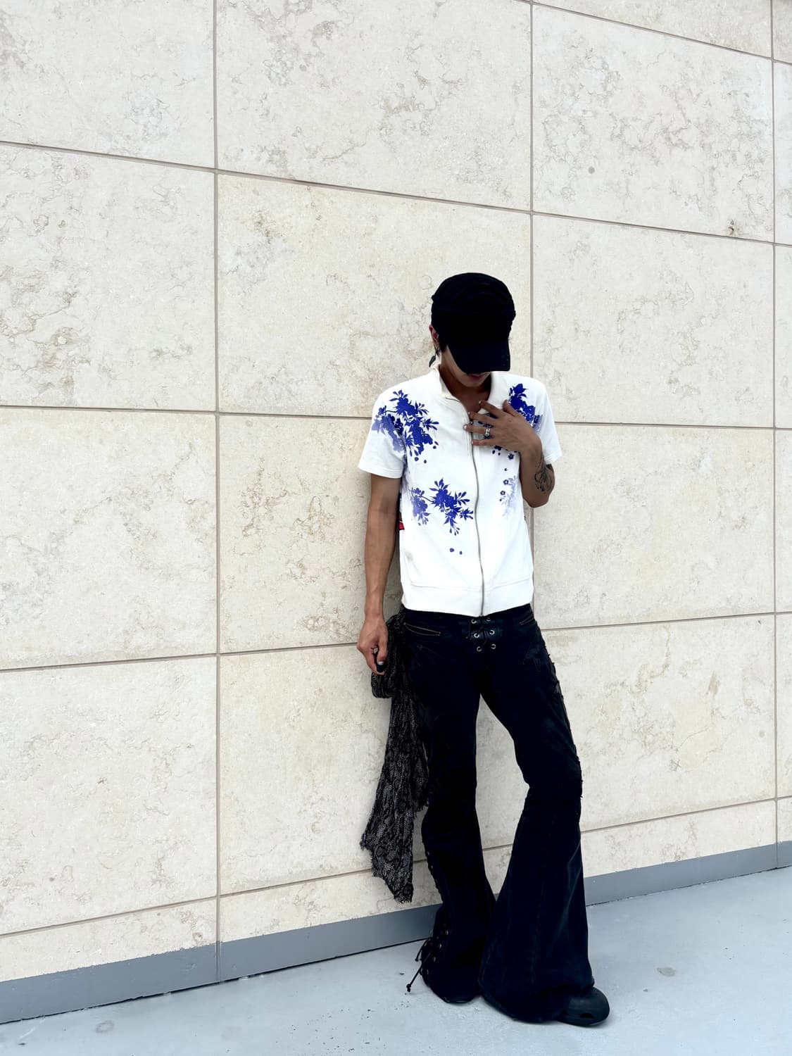 “Vintage” Oriental Back Print 1/2 Zip Up 상품이미지10