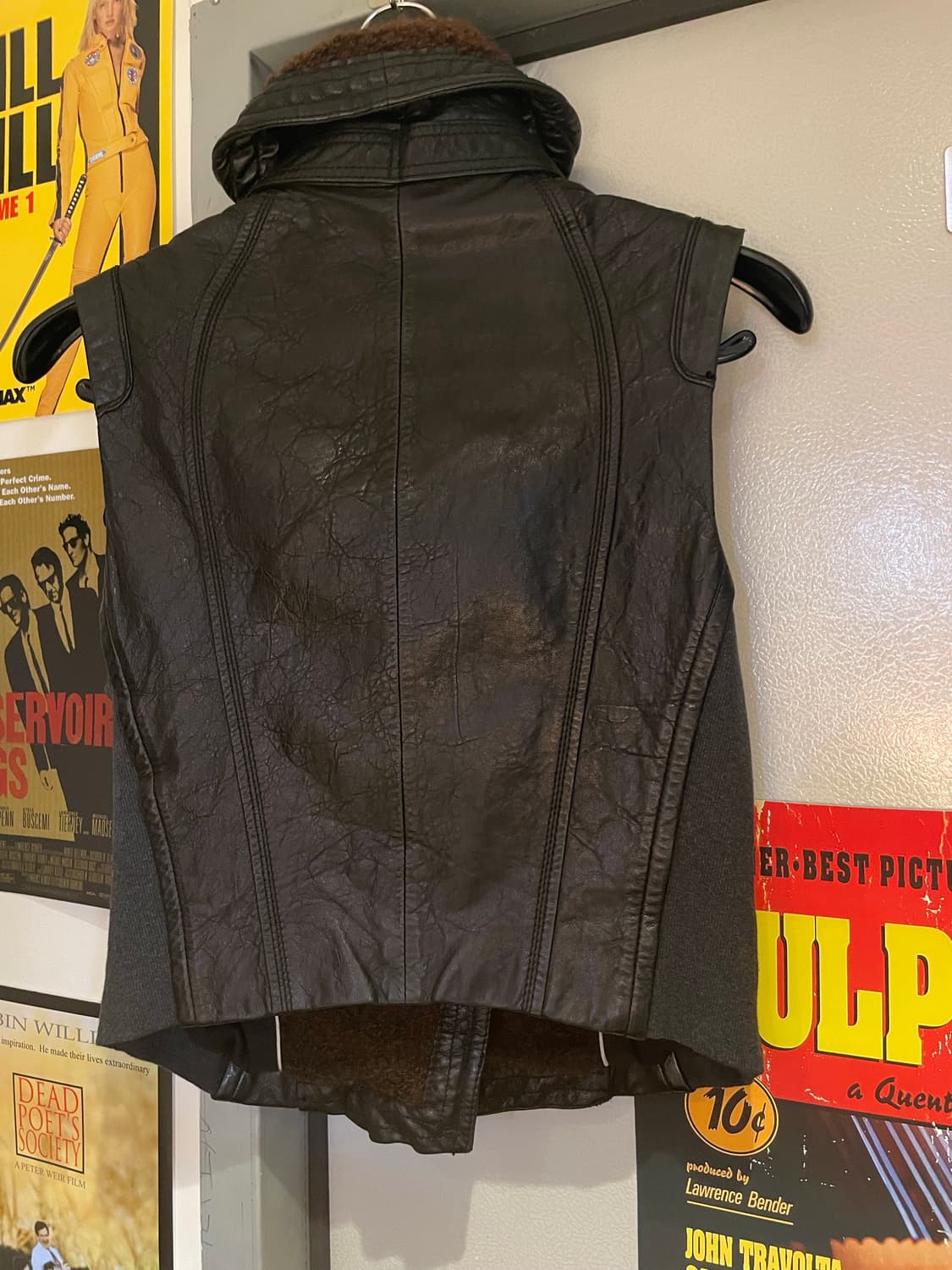 마르시아 빈티지 양가죽 레더 베스트 상품이미지5