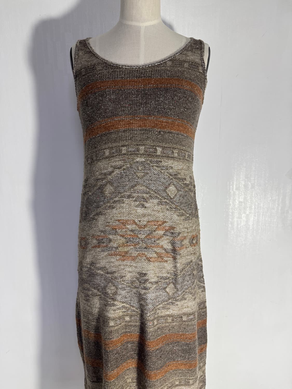 Goa 네이티브 패턴 블랭킷 니트 원피스 y2k 에스닉 lgb 상품이미지5