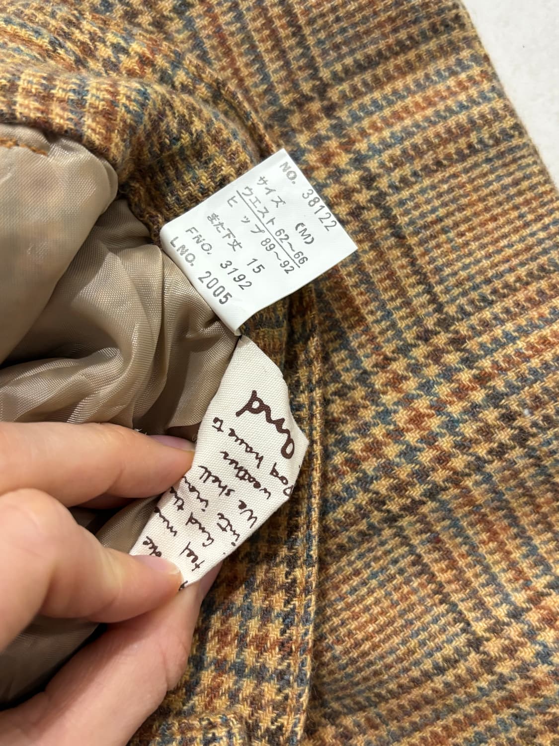 Soopy 빈티지 체크 숏팬츠 상품이미지3