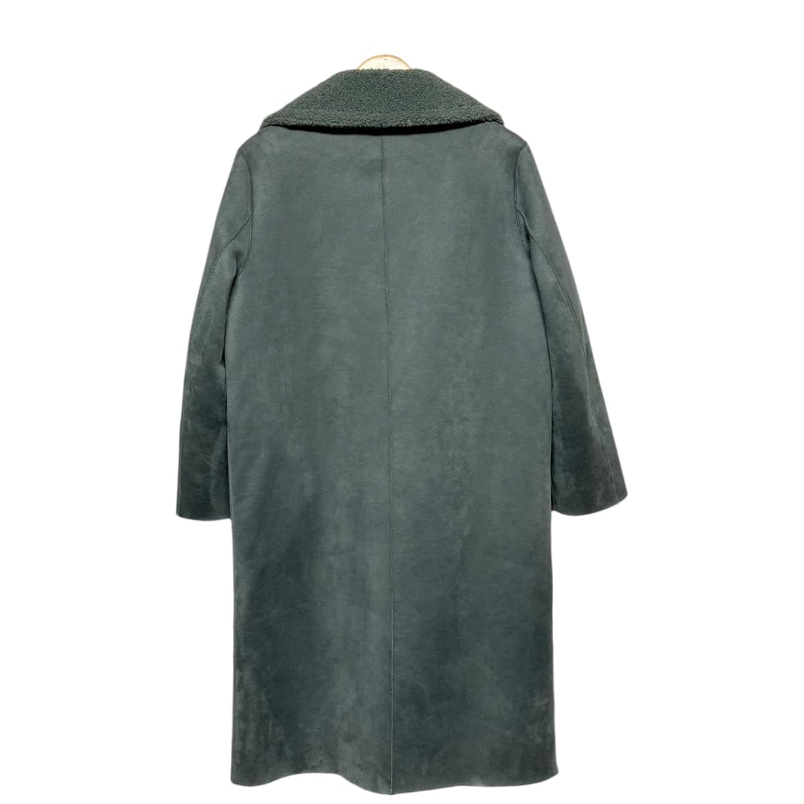 3743 A&D 그린 안감퍼 무스탕 코트 상품이미지2