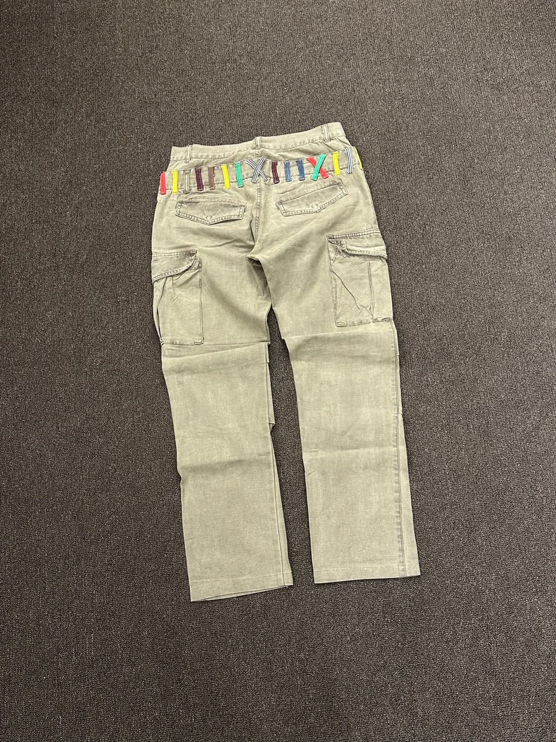 M)Japanese vintage 레이어드 체크패턴 브라운 데님팬츠 상품이미지6