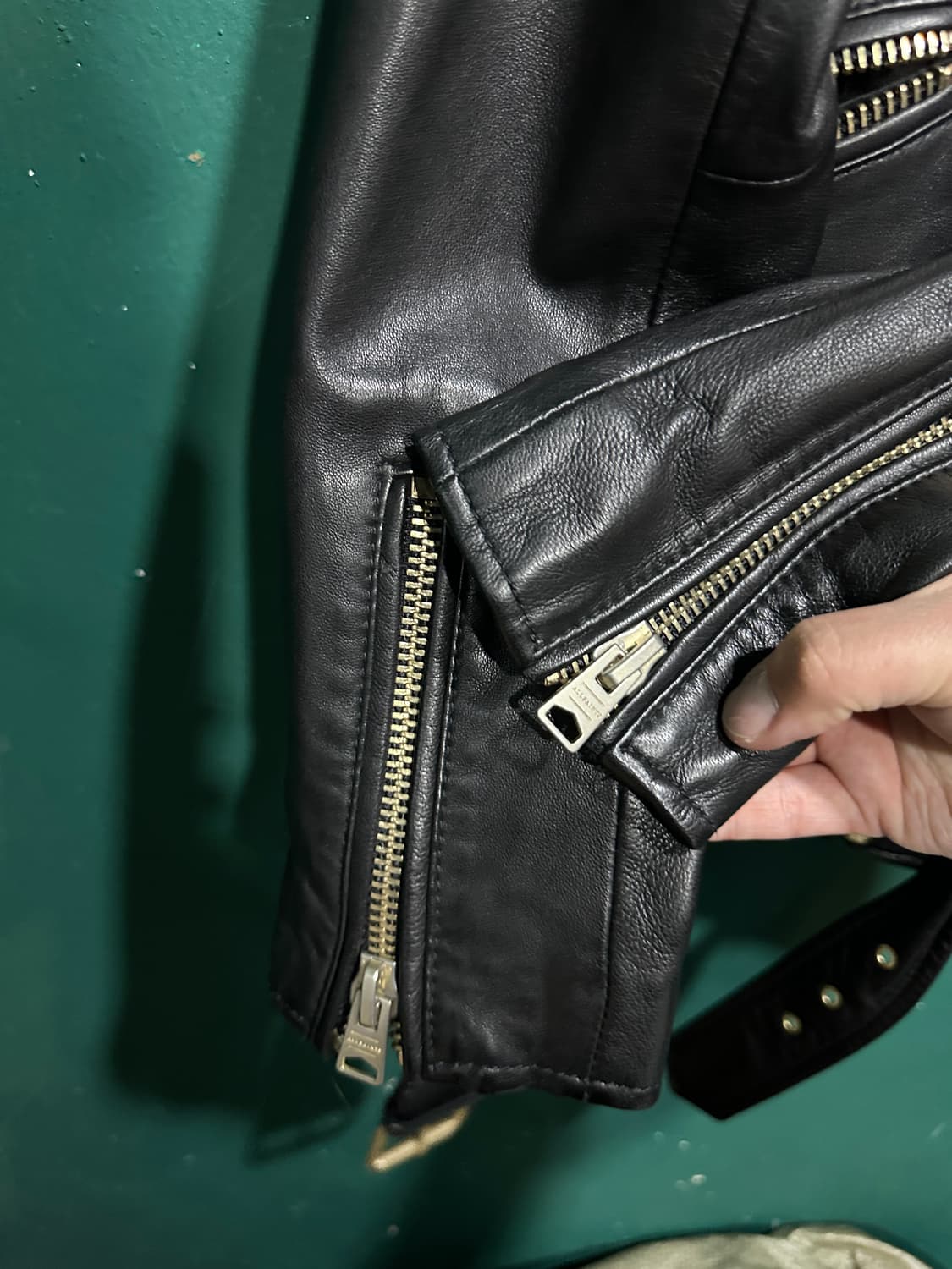 올세인츠 양가죽 여성 라이더자켓 상품이미지6
