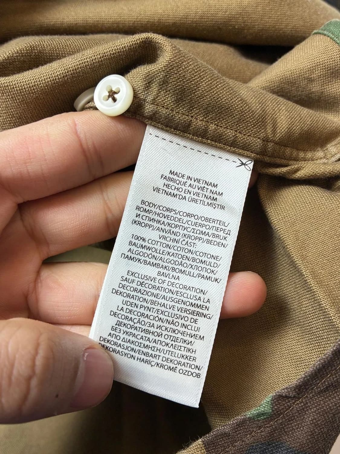 폴로 랄프로렌 큐알 신형 클래식 핏 카모 옥스퍼드 셔츠 PN9119 상품이미지8