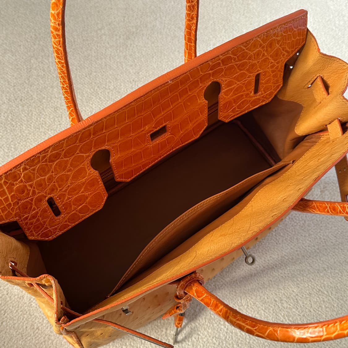 타조 가죽 토트백 상품이미지6