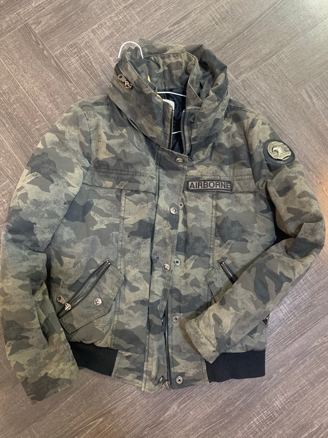 밀리터리 패딩집업 상품이미지1