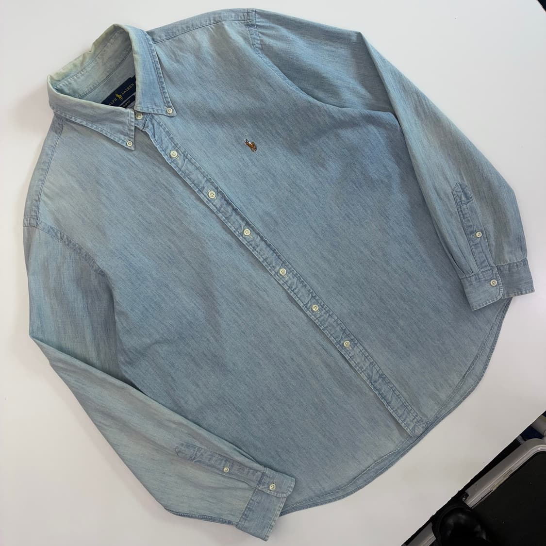 Polo 폴로 랄프로렌 신형 샴브레이 데님 셔츠 상품이미지2