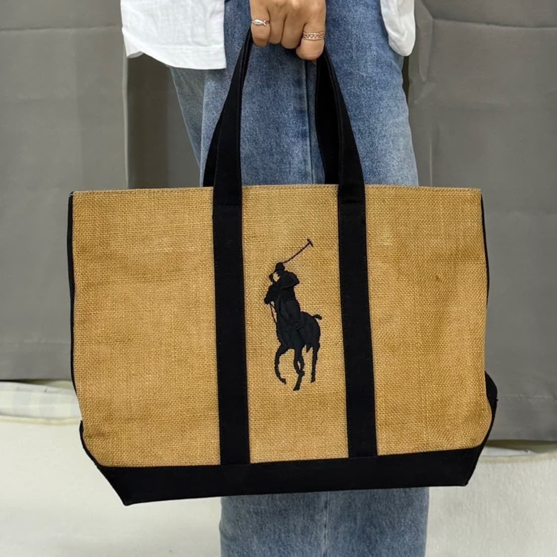 폴로 랄프로렌 라탄 토트백 숄더백 0423J 상품이미지1