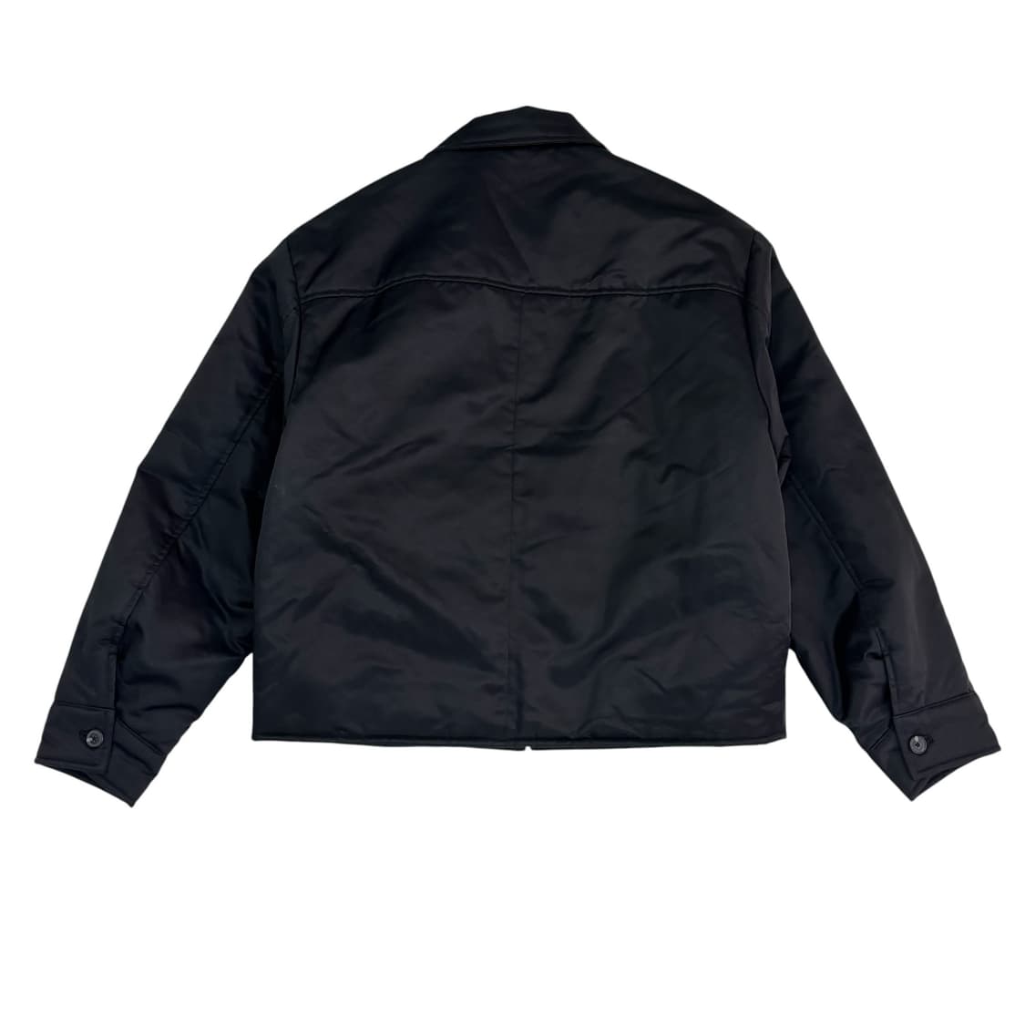 자바나스 블랙 미니멀 나일론 카라 자켓 상품이미지5