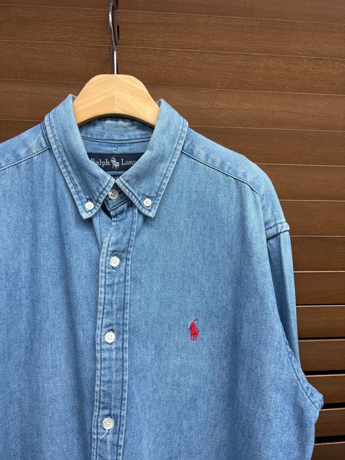 폴로 랄프로렌 중청 데님 셔츠 상품이미지3