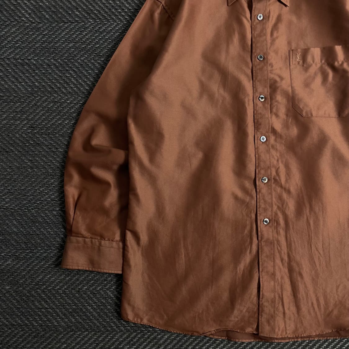 90s 입생로랑 아카이브 자수로고 셔츠y 3895 상품이미지4