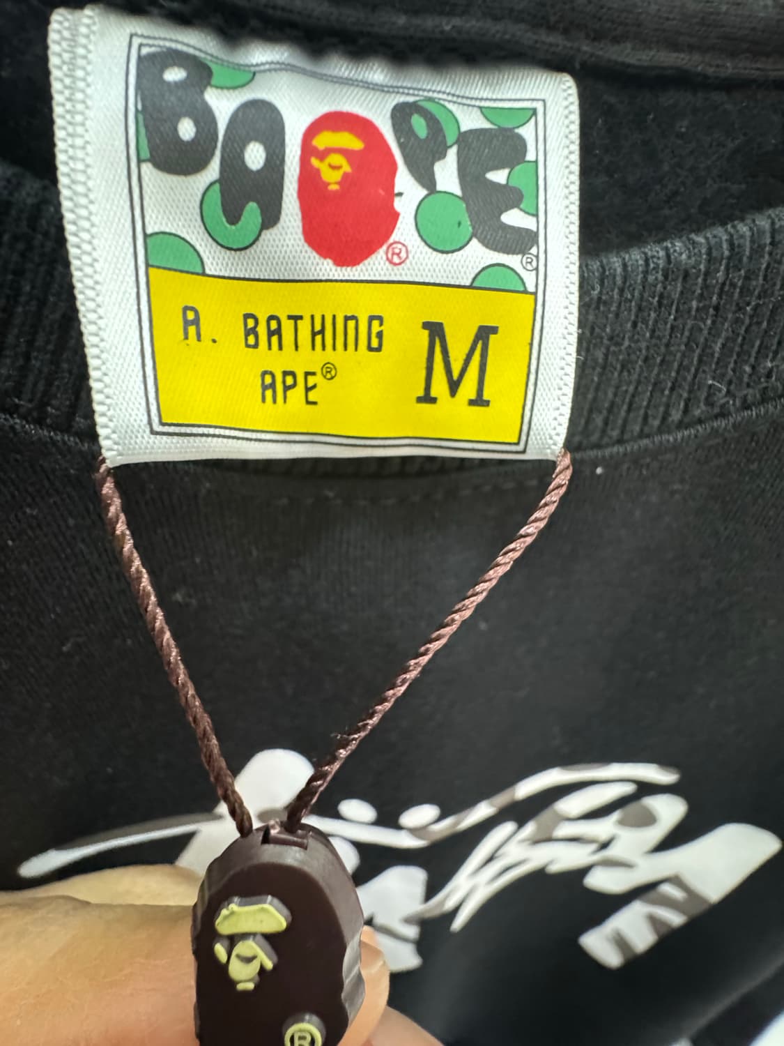 👕 스투시 × 베이프 샤크 크루넥 스웨트셔츠 (Black) 상품이미지5