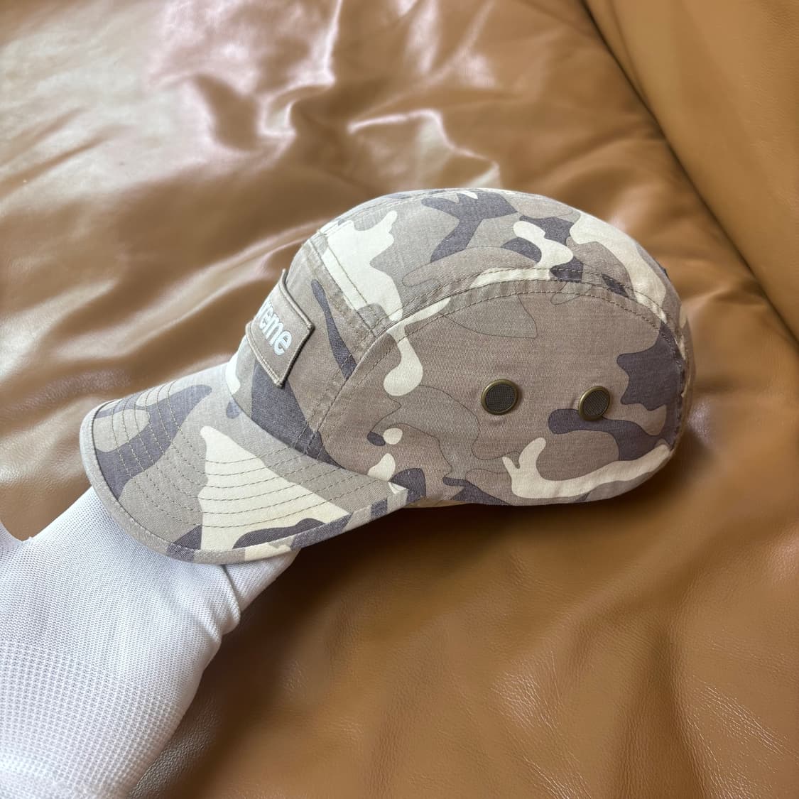 슈프림 캠프캡 모자 박스로고 23ss 밀리터리 카모 스톤 상품이미지5