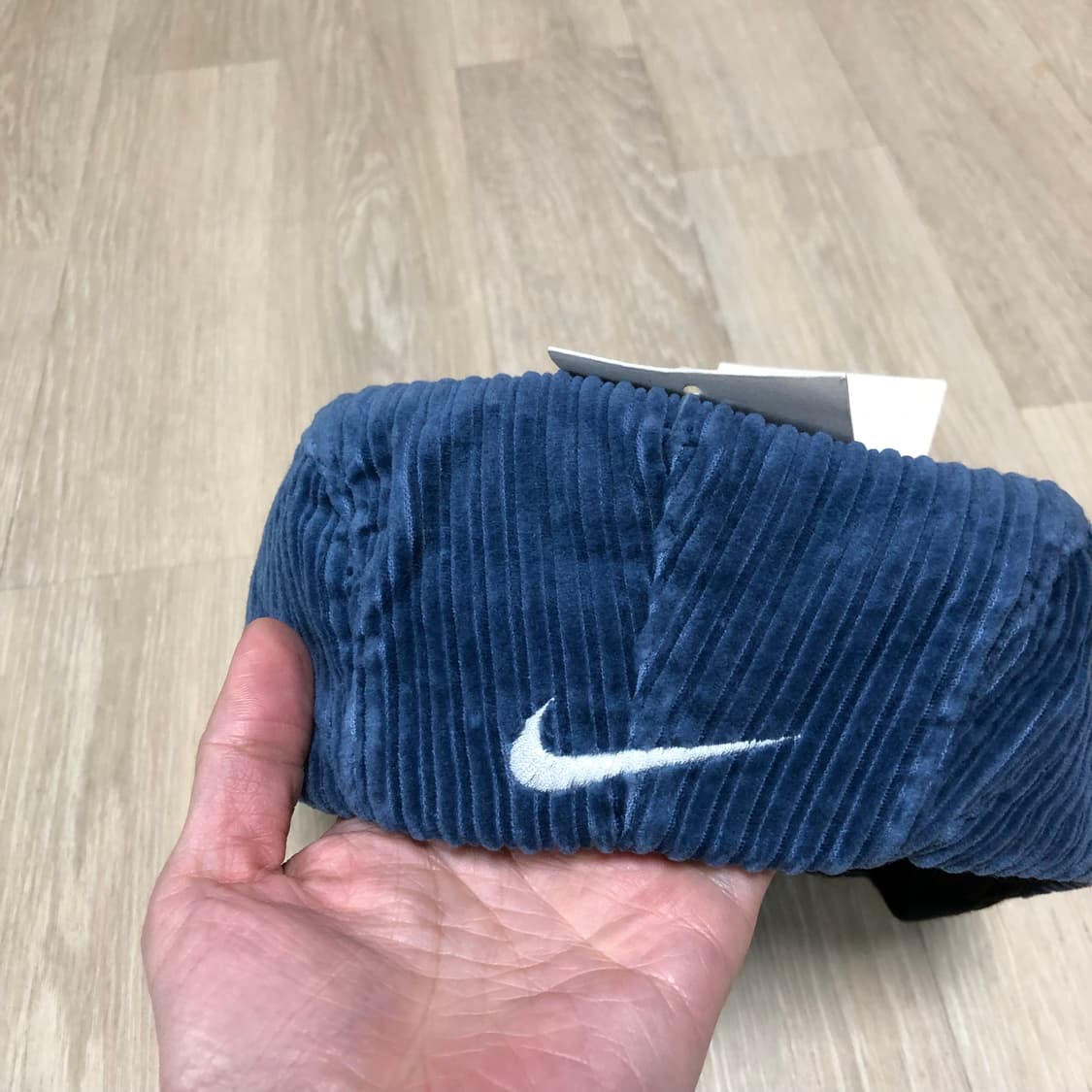 (L) 새상품 90's 나이키 NIKE 데드스탁 코듀로이 베레모 블루 상품이미지5