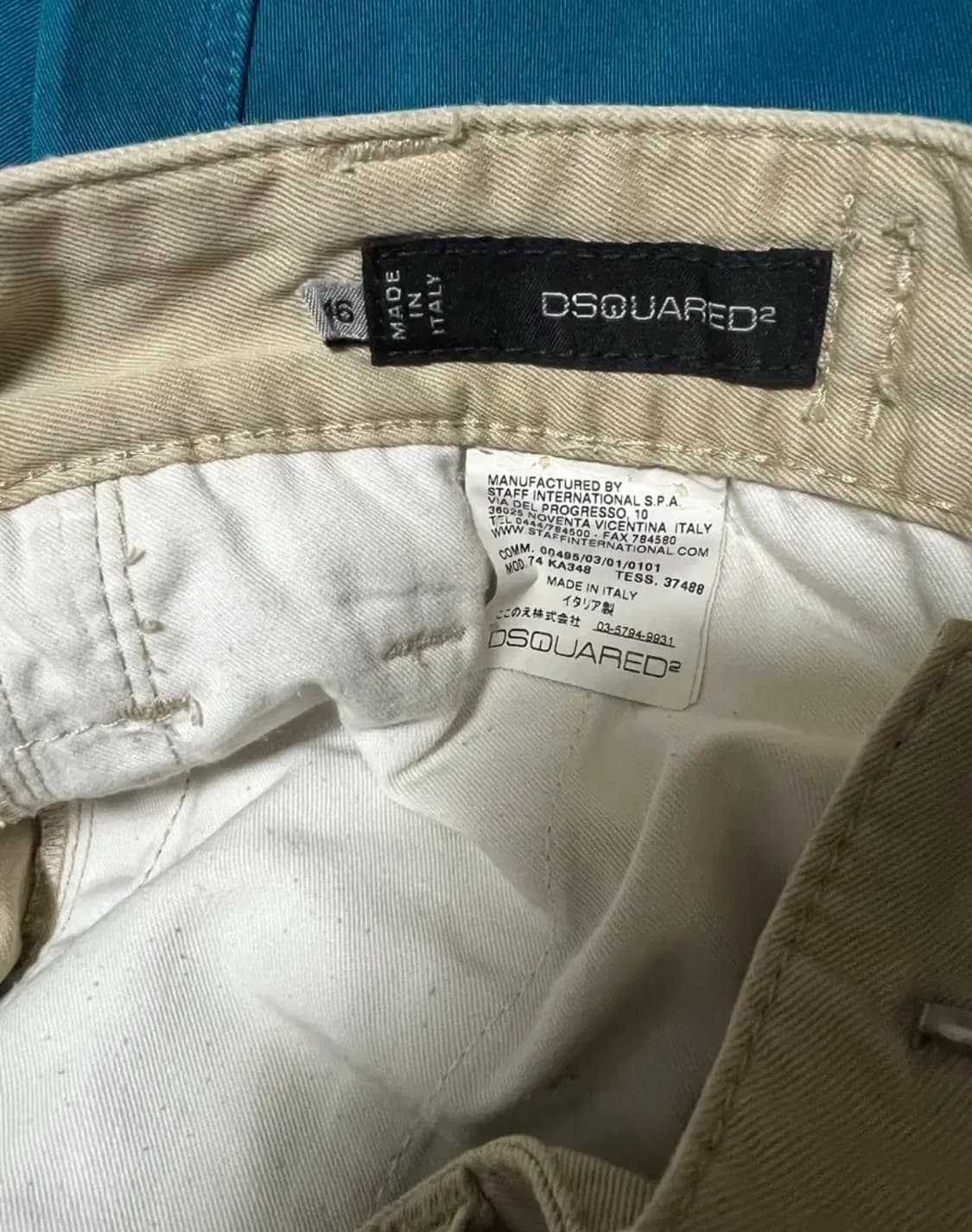 디스퀘어드2 레어 코튼팬츠 상품이미지4