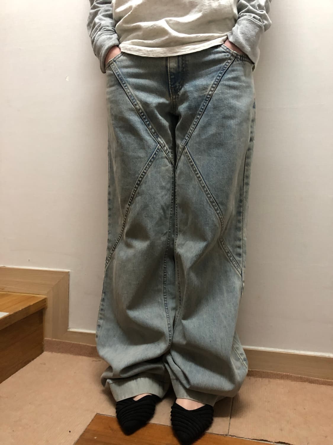 빈티지 보헤미안서울 데님 팬츠 상품이미지6