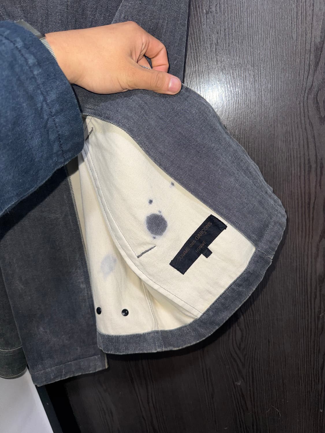 90s 1992 꼼데가르송 옴므 데님 자켓 상품이미지4