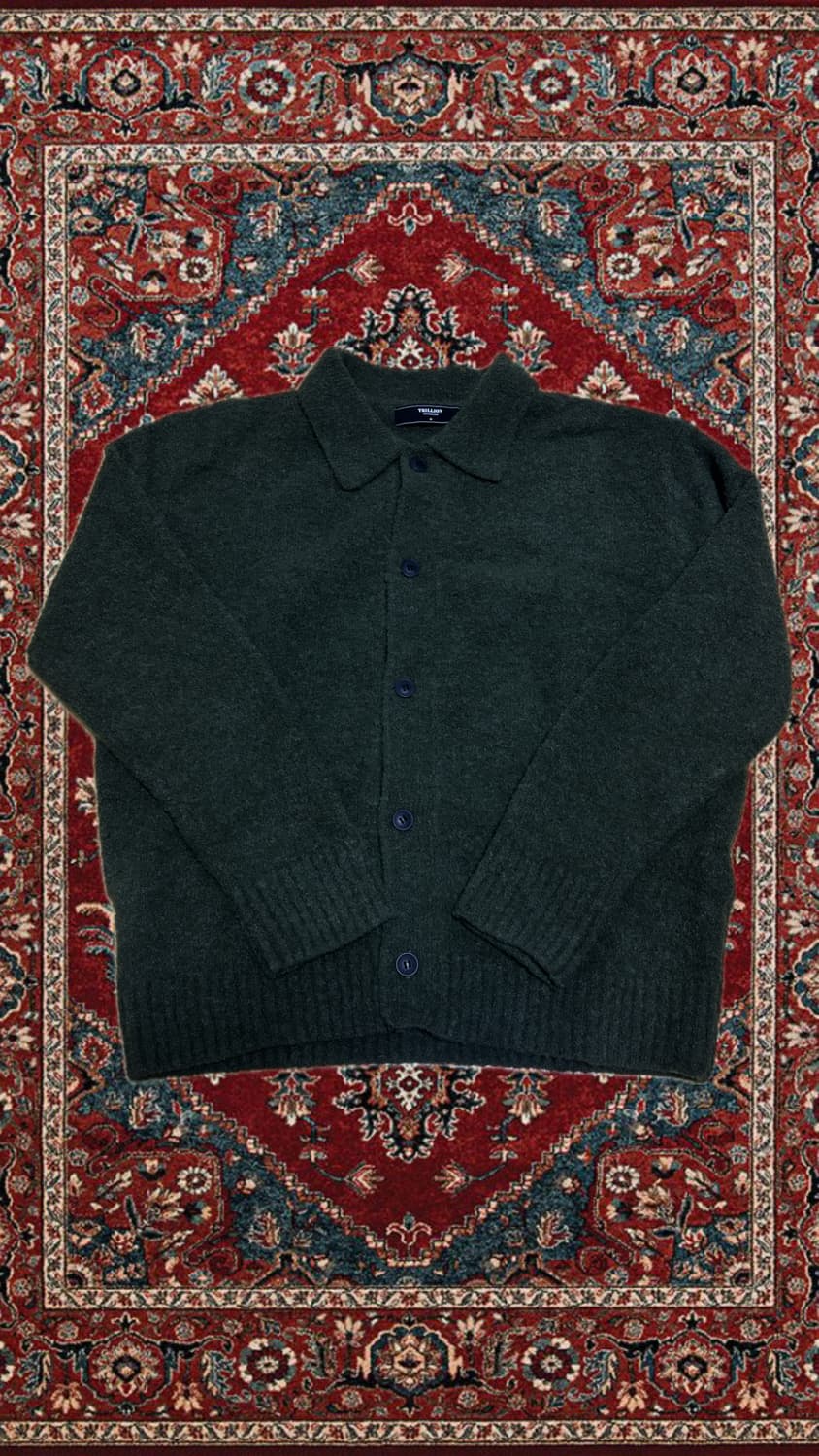 Ruffled Knit button-up 상품이미지1