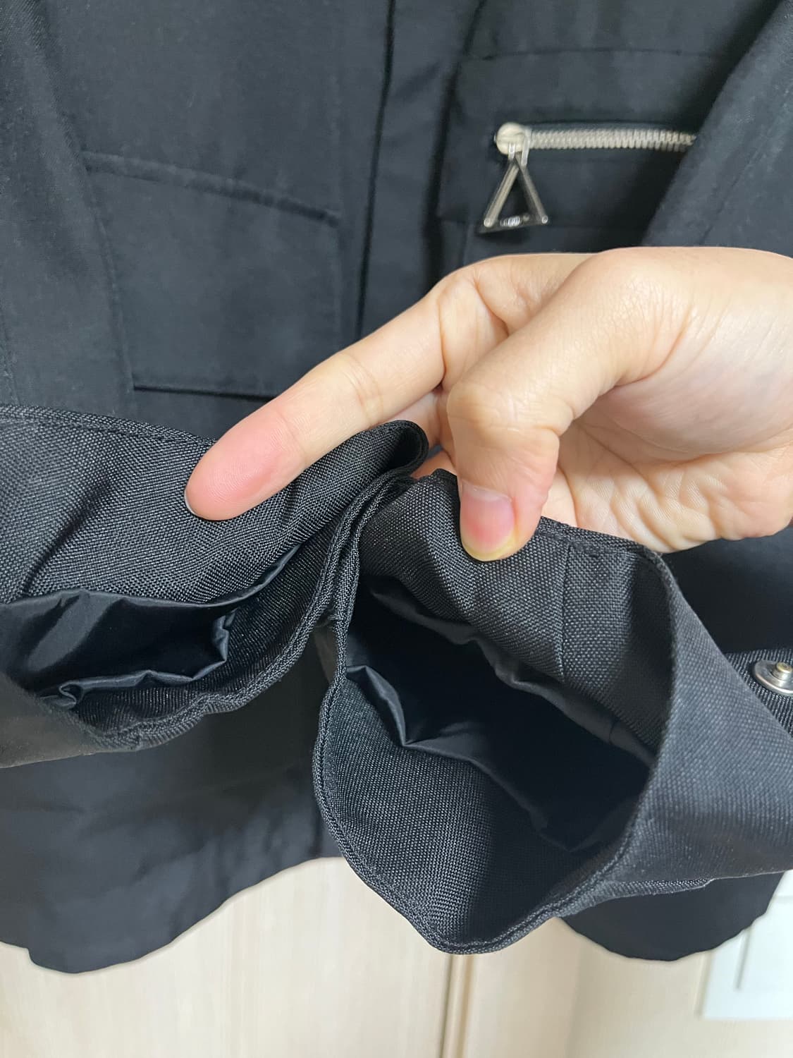 솔리드옴므 쉘파카 블랙 상품이미지3