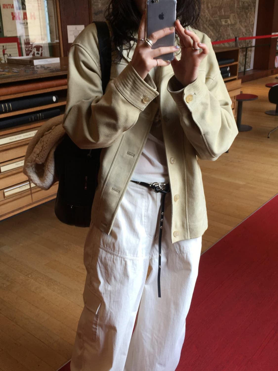 [새상품] 브리드 고트 스티치 자켓 점퍼 상품이미지7