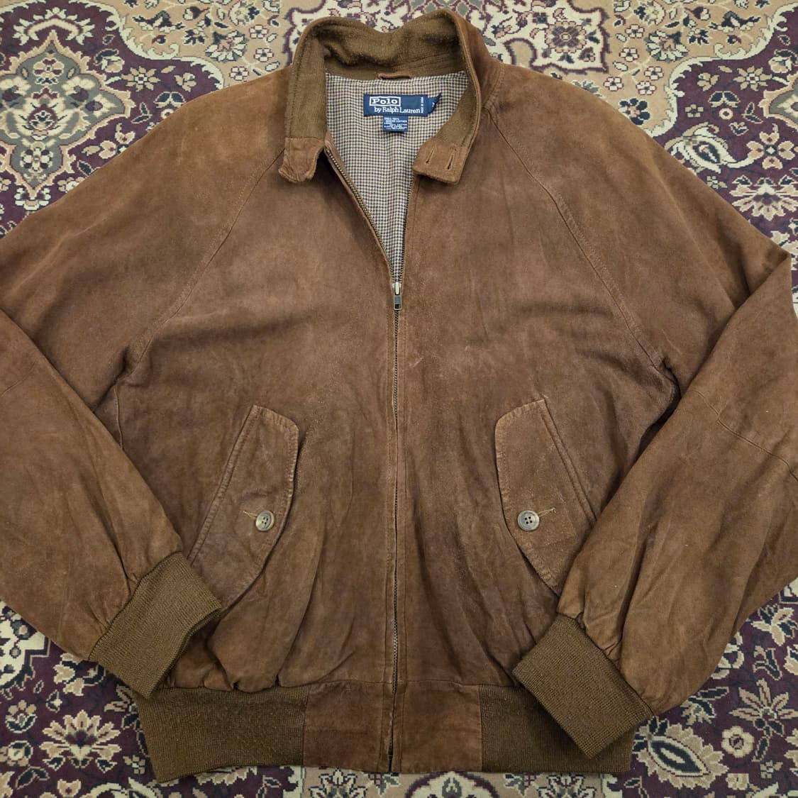 폴로 스웨이드 해링턴 g9 바라쿠타 자켓  상품이미지4