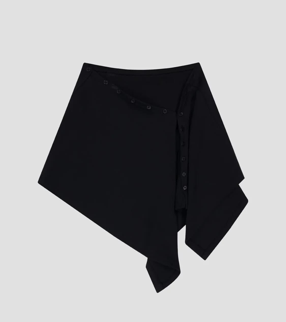 포르테나 LAYERED BUTTON WRAP SHORT SKIRT 상품이미지1