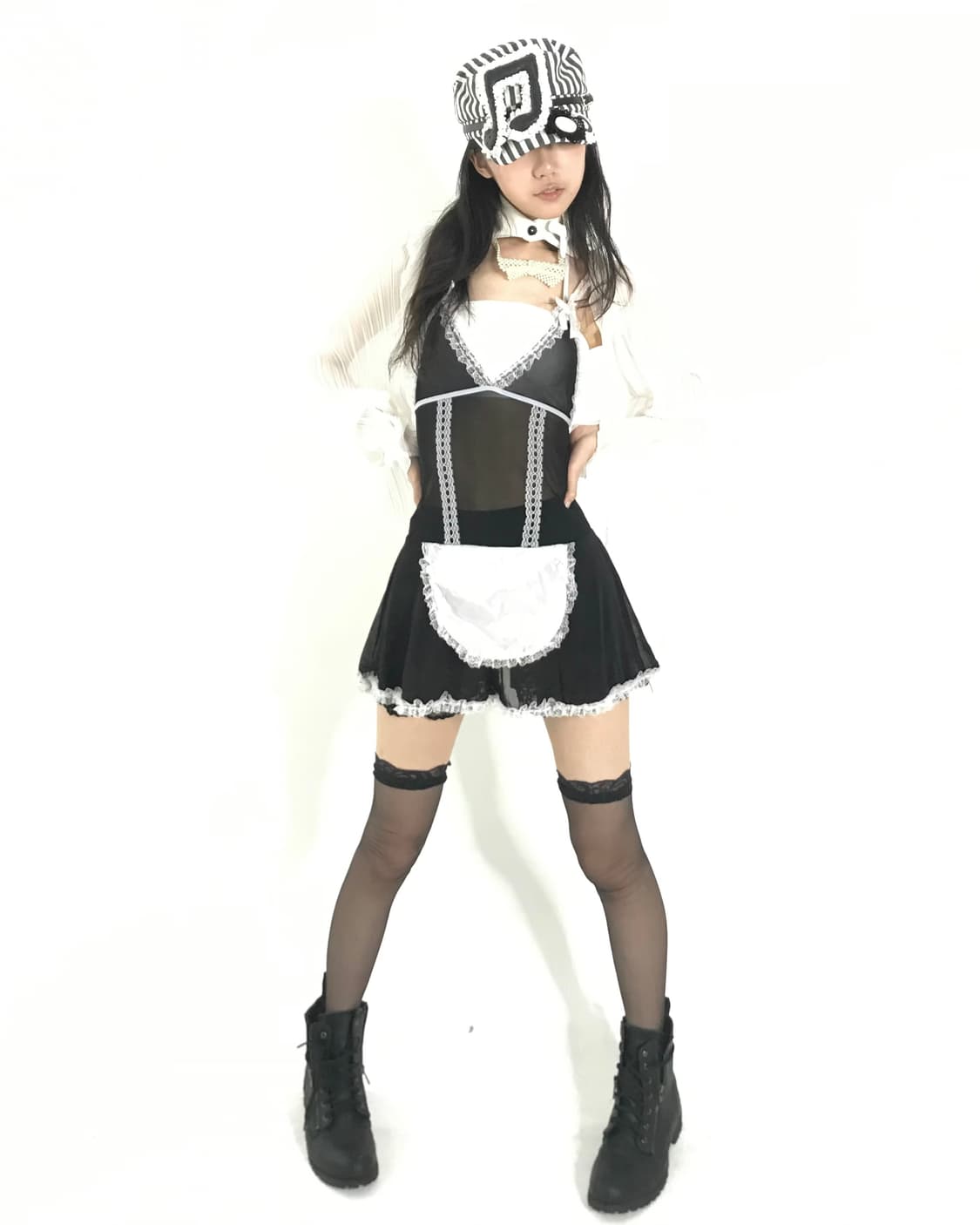 White fairy cardigan&maid slip onepiece 상품이미지6