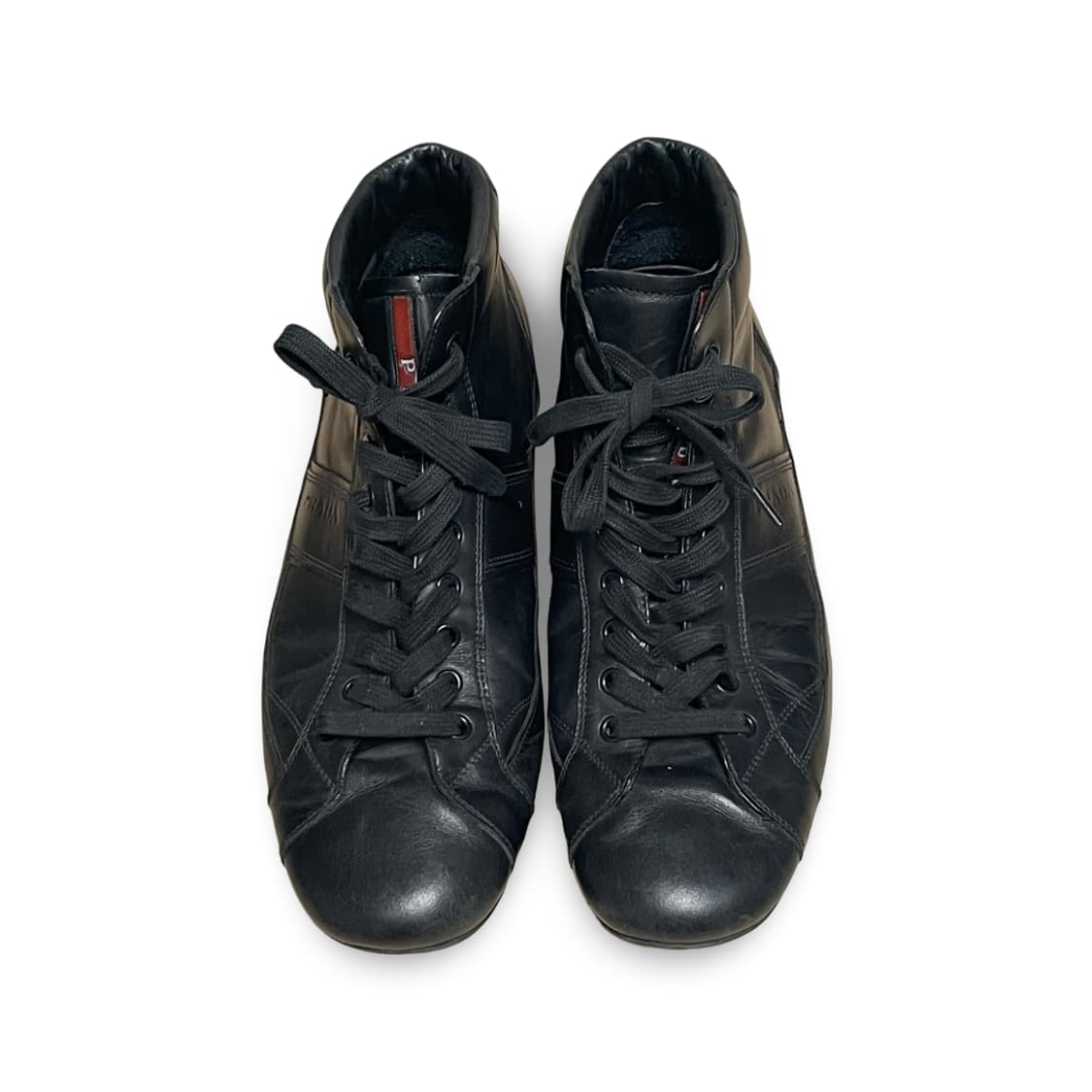 프라다 스포츠 리네아 로사 미드컷 레더 드라이빙 스니커즈 상품이미지2