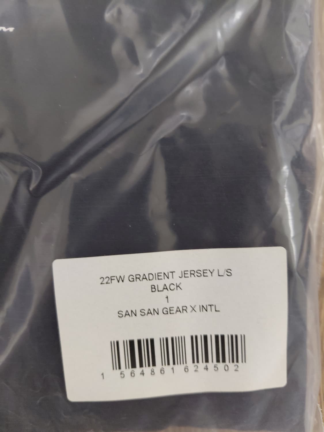 산산기어XINTL 롱슬리브블랙 1사이즈 새상품 상품이미지6