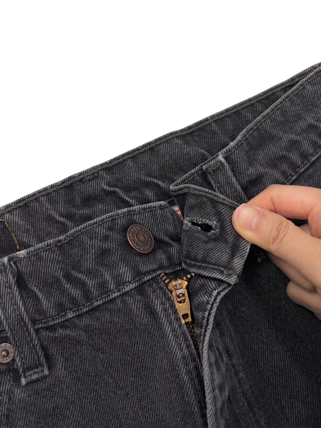 90년대 리바이스 550 흑청 데님팬츠 (32~33)  상품이미지3