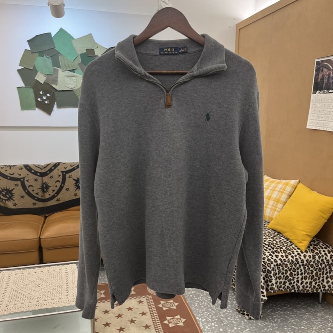 폴로 랄프로렌 모던 캐주얼 빈티지 반집업 니트 L C10136 상품이미지3